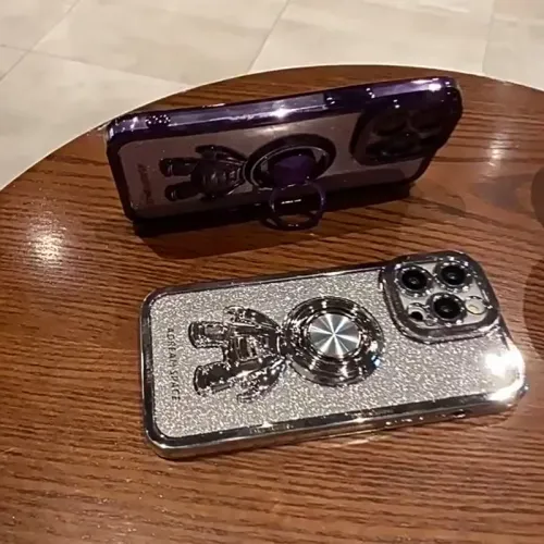 With Glitter Tablet Plating Phone Case For iphone 14 pro max With Stand Astronaut Phone Case For iphone 11 12 13 XS Max 7 8 Plus