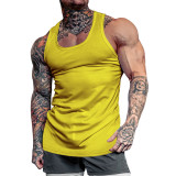 Men Summer Vests Quick Dry Sport Solid Color Sleeveless Breathable Workout Tank Top High Quality Fitness Gym Singlets
