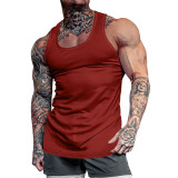 Men Summer Vests Quick Dry Sport Solid Color Sleeveless Breathable Workout Tank Top High Quality Fitness Gym Singlets