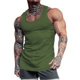 Men Summer Vests Quick Dry Sport Solid Color Sleeveless Breathable Workout Tank Top High Quality Fitness Gym Singlets