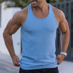 J&H fashion 2023 dropshipping Fashion 4xl plus size knit top custom tank top gym fitness wear