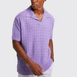 S-3XL Sportsman POLO Shirt Sweater Elastic Loose Men's Knitted Short-sleeved Casual T-Shirt Men's V-neck T-shirt Men