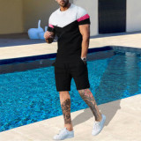 Custom Logo Jogger Tracksuit Sweatsuit Sweat Track Suit Set Shorts Pants Summer Men T Shirt And Short Set For Men