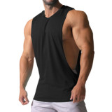 Custom  Mens Gym Tank top Men Fitness Sleeveless Shirt Male Mesh Breathable Fitness Sports Vest Undershirt Gyms Running Vest Men