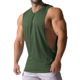 Custom  Mens Gym Tank top Men Fitness Sleeveless Shirt Male Mesh Breathable Fitness Sports Vest Undershirt Gyms Running Vest Men
