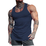 Men Summer Vests Quick Dry Sport Solid Color Sleeveless Breathable Workout Tank Top High Quality Fitness Gym Singlets