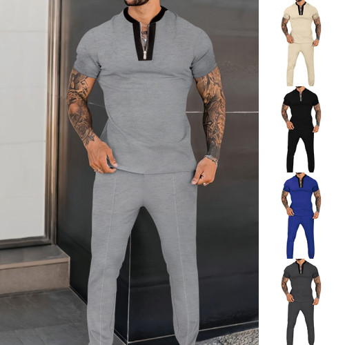 Custom Logo Men's Tracksuits Wholesale casual Sweatsuit Jogging Training Wear 2 Piece Sports Gym set Track Suit