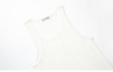 J&H fashion 2023 Summer hollow out knit tank top men muscle shirts t shirts sleeveless men's vest gym fitness wear