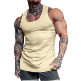 Men Summer Vests Quick Dry Sport Solid Color Sleeveless Breathable Workout Tank Top High Quality Fitness Gym Singlets