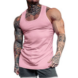 Men Summer Vests Quick Dry Sport Solid Color Sleeveless Breathable Workout Tank Top High Quality Fitness Gym Singlets