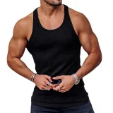 J&H fashion 2023 dropshipping Fashion 4xl plus size knit top custom tank top gym fitness wear