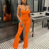 Summer Jumpsuit Long Pants Women Overalls  Strap Backless Women Rompers Female Playsuit