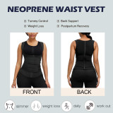 HEXIN New Custom Logo Compression Double Strap Neoprene Workout Sauna Tops Women Waist Trainer Vest