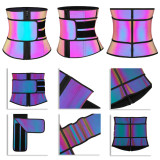 in stock reflective wholesale steel bone high waist slimming tummy control latex waist trainer