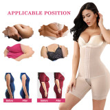 HEXIN Custom Service Manufacturer High Quality Triple Control Abdomen Thigh Slim Women Crotchless Body Shapers