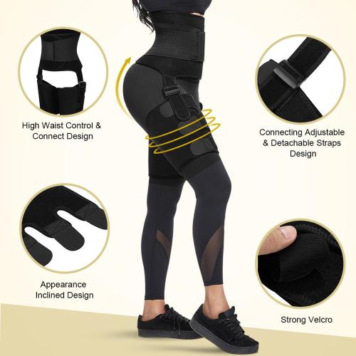 HEXIN Custom Service Private Label Tummy And Thigh Shaper Neoprene Thigh Shaper Waist Trainer