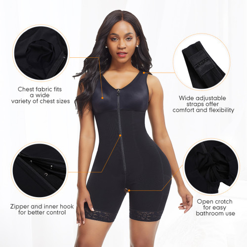 HOT SALE HEXIN New Adjustable Hooks Tummy Control Full Body Shaper Hip Enhancer Bodysuit Women Shapewear
