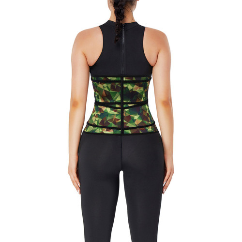 HEXIN in stock latex print women high waist waist trainer