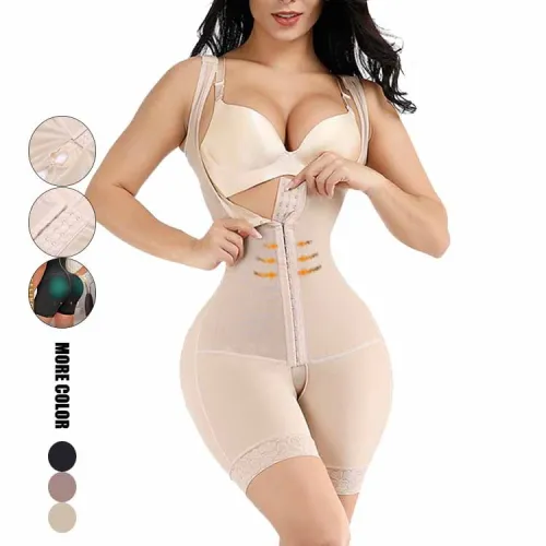 HEXIN Custom Service Manufacturer High Quality Triple Control Abdomen Thigh Slim Women Crotchless Body Shapers