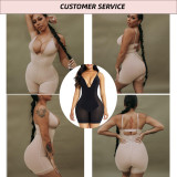 HEXIN Custom Service Shapewear Deep V Neck Elastic Bodysuit Shapewear Panties Abdominal Compression Women Shapewear Body Shaper