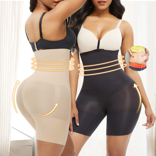 HEXIN Custom Service Waist Tummy Control Seamless Elastic Plus Size Butt Lifter Shapewear For Women
