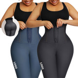 Custom service high waist leggings with waist trainer tummy control shapewear push up shapewear leggings