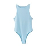 Hot Sales New round neck sleeveless slim-fit sexy sling fashion tight jumpsuit women's clothing