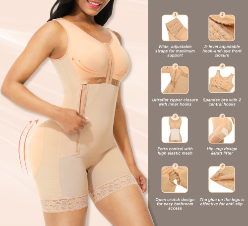 HEXIN Private Label Fajas Reductor Seamless Shapewear Panties Fajas Para Mujer Body Shapewear Fajas Colombianas Shapewear
