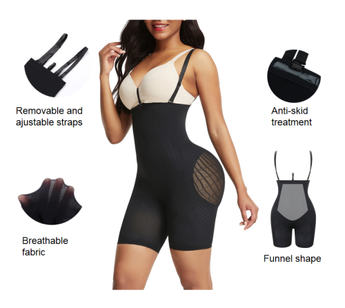 HEXIN High Quality Elasticity Plus Size Seamless Body Shaper High Compression Ladies Body Shapers Shapewear Bodysuit