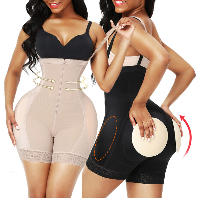 HEXIN Custom Service Body Shaper Padded Enhancer Hip Seamless Shapewear For Women Tummy Control
