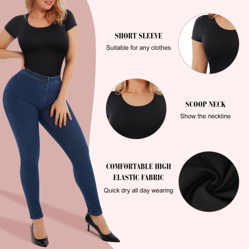HEXIN Private Label Shapewear Seamless Bodysuit Body Shaper Fajas Reductor Tummy Control Shapewear Panties Shapewear For Women