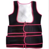 Customized Logo Sauna Sweat Vest Waist Trainer Private Label Neoprene Double Strap Waist Trainer vest