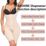 High Compressionl Waist Girdle Butt Lifter Shapewear For Women Tummy Control Slimming Full Body Shaper