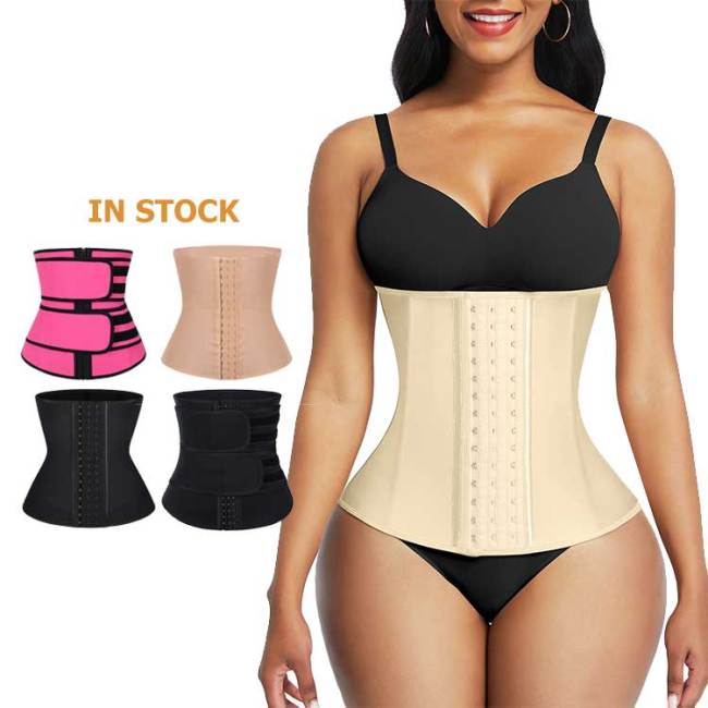 HEXIN Wholesale slimming womens waist trainer shaper wear belt slimming tummy belt latex corset waist trainer