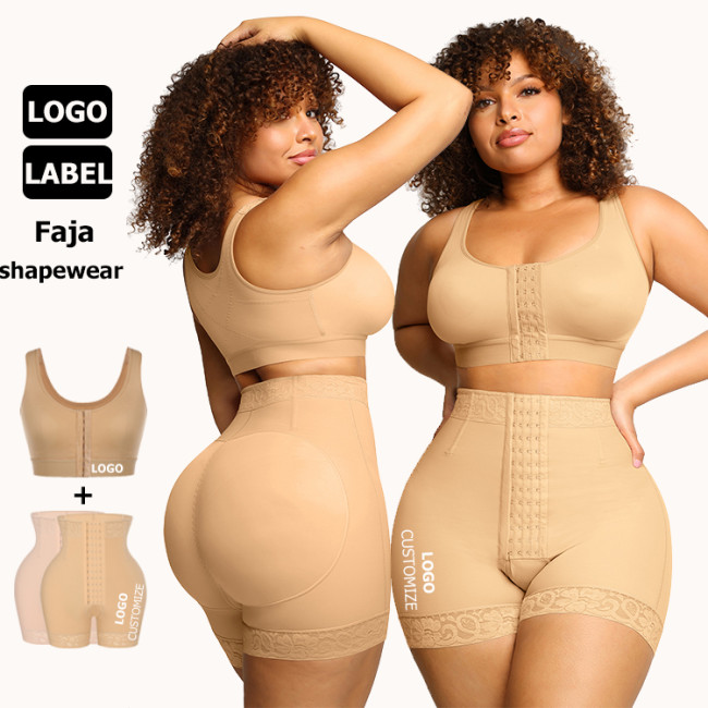 Custom service bbl shapewear shorts high waist butt lifter shaper women shapewear fajas shapewear