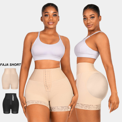 New Design 2 in 1 high waist butt lifter compression bbl  shorts hip enhancer shapewear bbl shapewear shorts faja shapewear