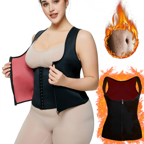cheap Women Body Shaper Slimming Sauna Sweat Vest  Waist Trainer Tummy Control Tight Breasted Corset Workout Shapewear