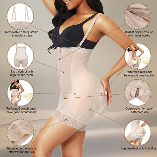 HOT SALE Custom Service Seamless Body Shaper For Women Abdominal Tummy Control Body Shaper For women Hip Padding Shapewear
