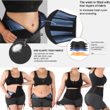 Custom Service High Waist Leggings 2 in 1 Breathable Hooks Waist Trainer Leggings Fat Burning Sauna Waist Trainer leggings