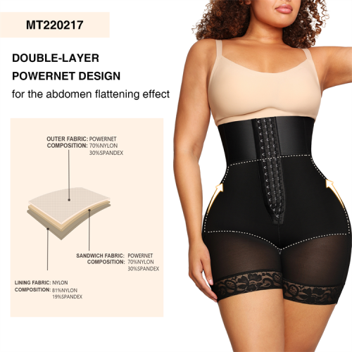 HOT SALE Custom 2 in 1 butt lifter post surgery shapewear high waist bbl Shorts panty fajas colombianas shapewear for women