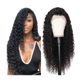12A Jerry Curly Wig 13*4 Frontal Lace Afro Kinky Human Hair