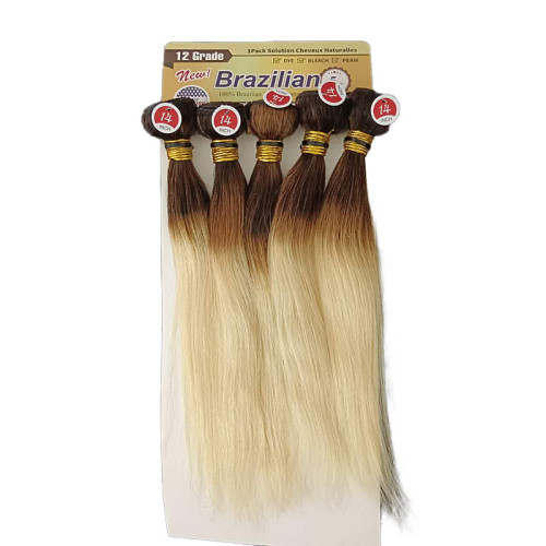 Human Hair Bundles 5PCS With Closure Blonde 613 Sets Hair