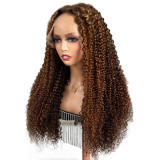12A Highlight Jerry Curly Piano 4/27 Human Hair 13*4 Wig