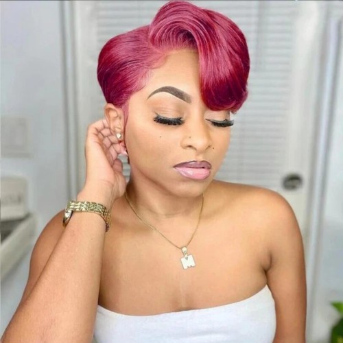 12A Raw Brazilian 13*4 Frontal Red Color Bob Human Hair Wig