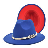 fedoras wide brim hat Panama felt hat for male jazz hat church top cap british women hats  for men шляпа женская