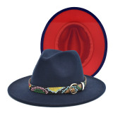 30 colors fedora hat woolen jazz hat party hats ladies fedora hats men hats top hats Panama кепка женская