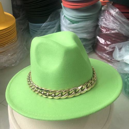 Natural Color Fedora Hats Men's Hats Women Felt Jazz Ring Buckle Accessories Panama Fedora Hats шляпаженская