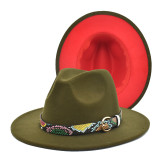 30 colors fedora hat woolen jazz hat party hats ladies fedora hats men hats top hats Panama кепка женская