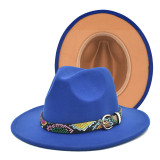 30 colors fedora hat woolen jazz hat party hats ladies fedora hats men hats top hats Panama кепка женская