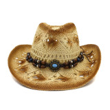 Cowboy hat western men's outdoor Mongolian hat rider hat men's rider hat панама fedora hat rope accessories men's Panama